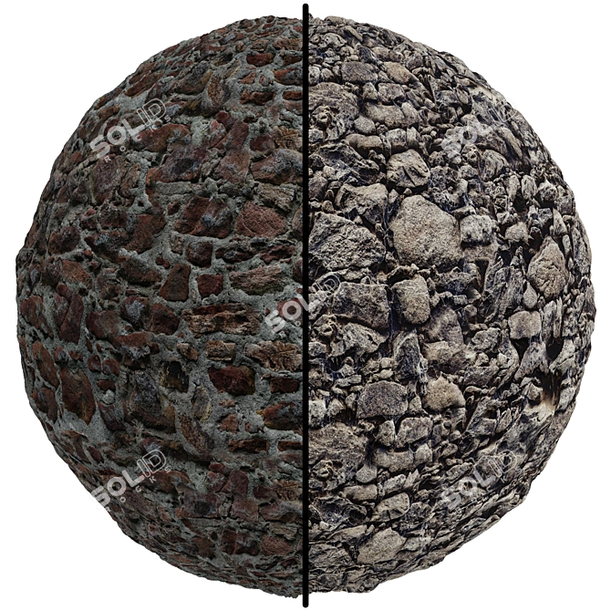 Rock Stone Covering Texture Pack 3D model image 1