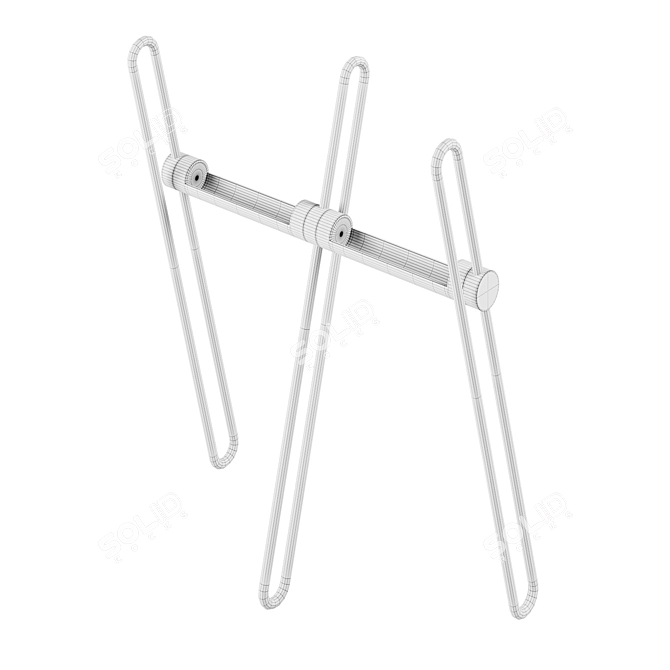 Stylish Acrobat Coat Rack 3D model image 5