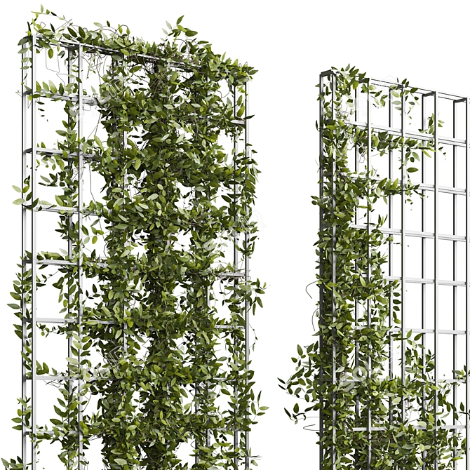 Modern Vertical Garden Partition Design 3D model image 2