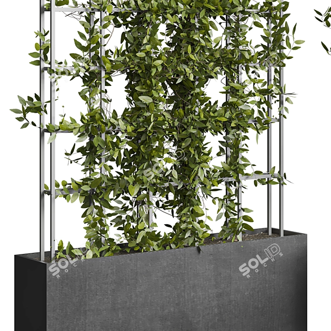 Modern Vertical Garden Partition Design 3D model image 3