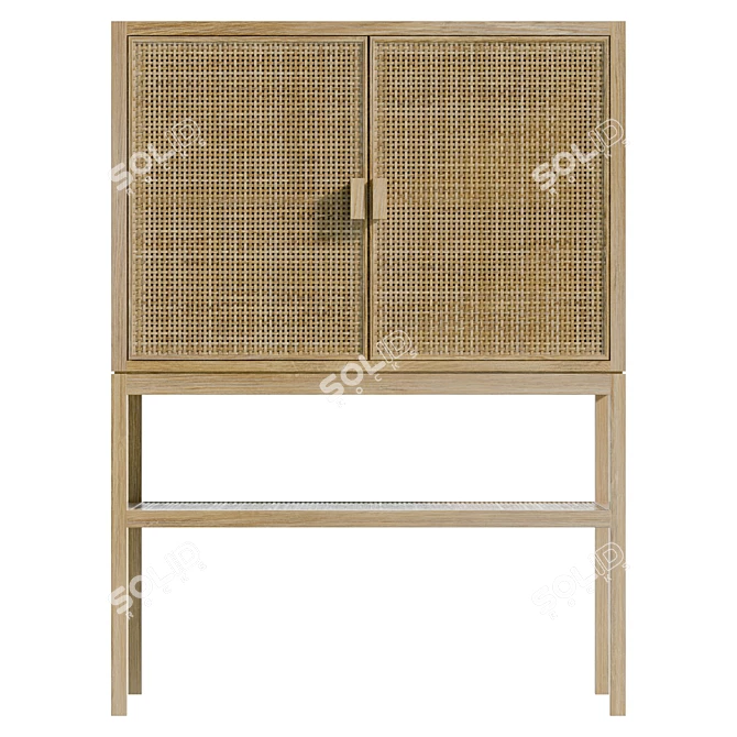 Bloomingville Sanna Cupboard - Realistic Detailed Model 3D model image 2