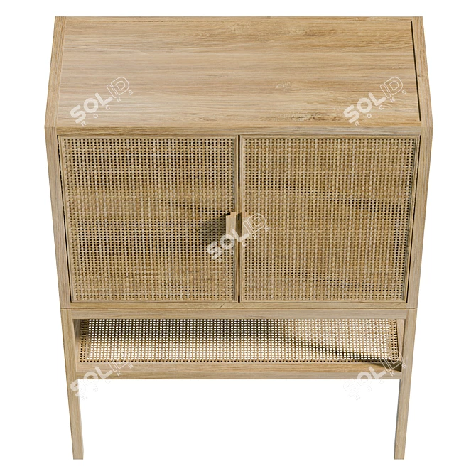 Bloomingville Sanna Cupboard - Realistic Detailed Model 3D model image 3