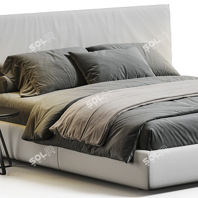 Modern Poliform Bruce Bed Model 3D model image 2