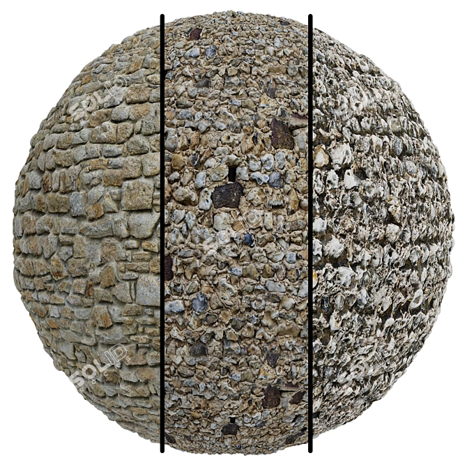 Stone Covering Texture Set | 4k 3D model image 1