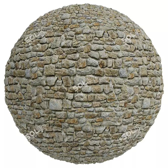 Stone Covering Texture Set | 4k 3D model image 2