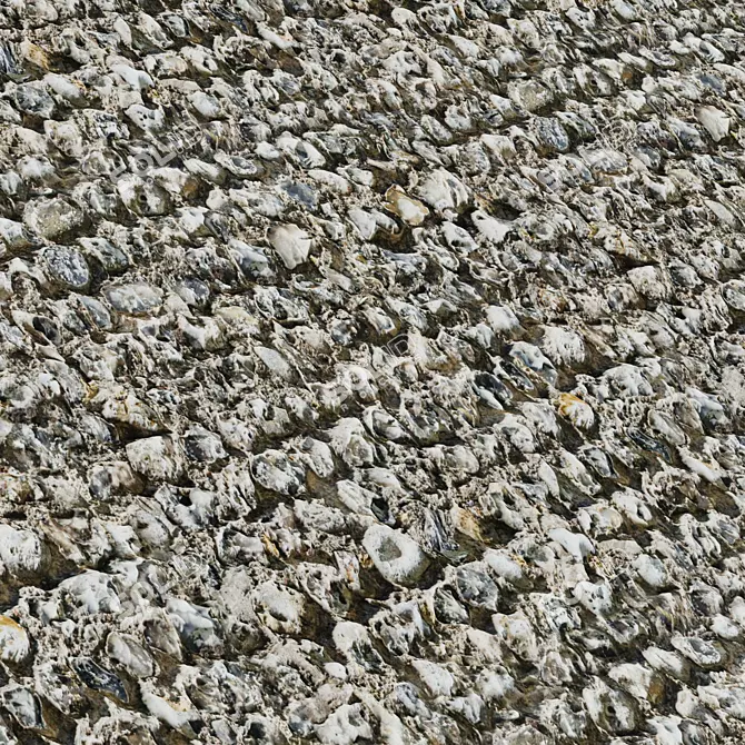 Stone Covering Texture Set | 4k 3D model image 7