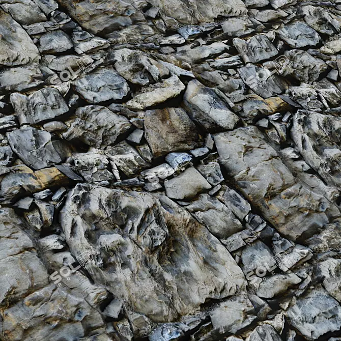 Stone Covering Texture Set | Seamless 3D model image 3