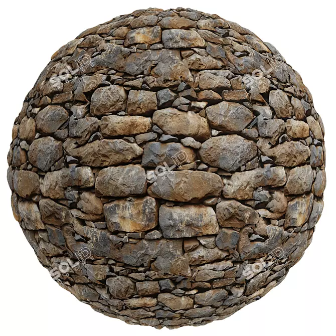 Stone Covering Texture Set | Seamless 3D model image 4