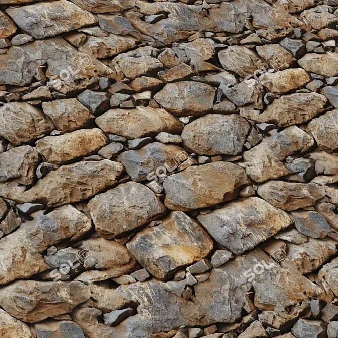 Stone Covering Texture Set | Seamless 3D model image 5