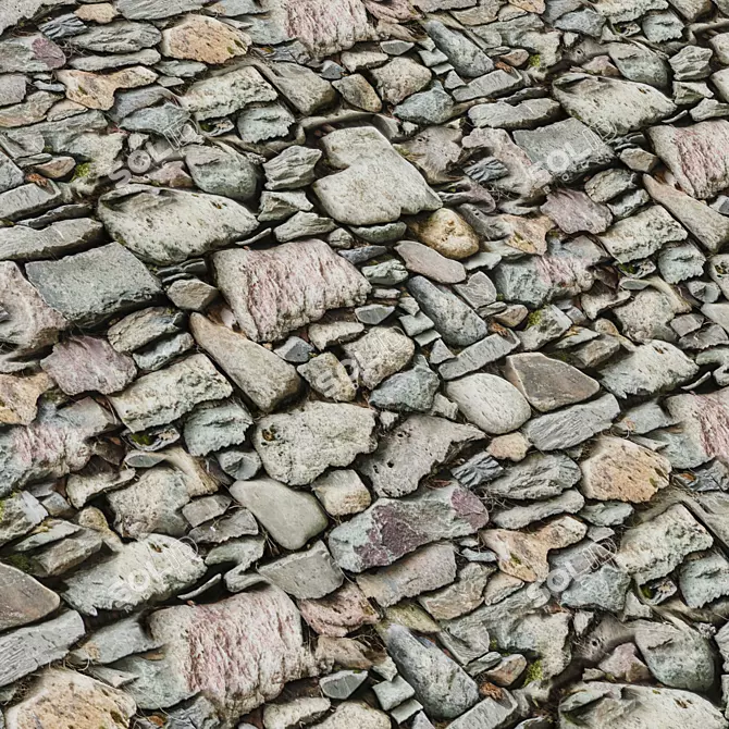 Stone Covering Texture Set | Seamless 3D model image 7