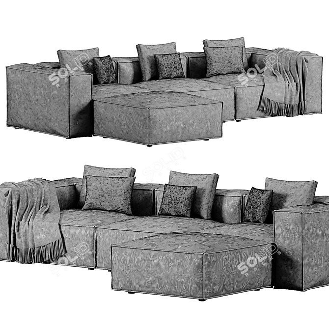  Westwing Modular Sofa Lennon 3D model image 4