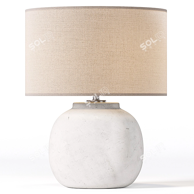 Elegant Seneca Table Lamp 3D model image 1