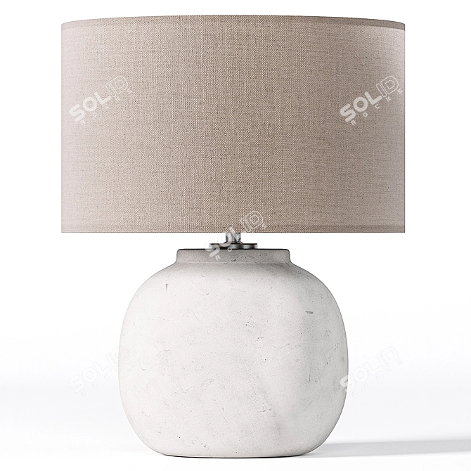 Elegant Seneca Table Lamp 3D model image 2