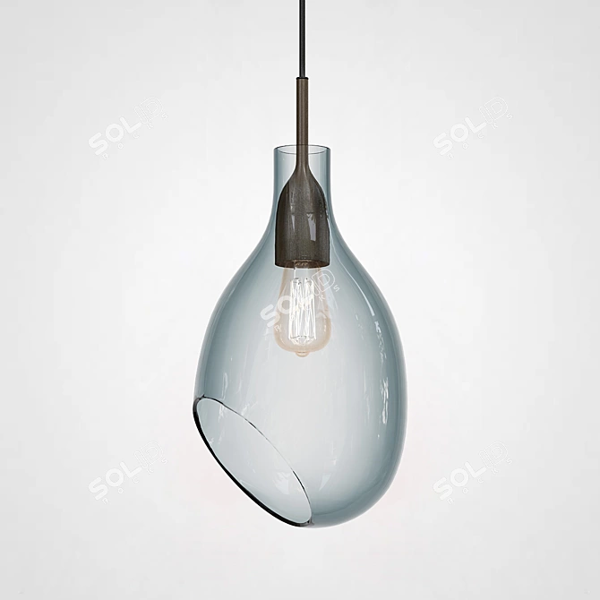 Industrial Style Pendant Light: LOVISA 3D model image 2