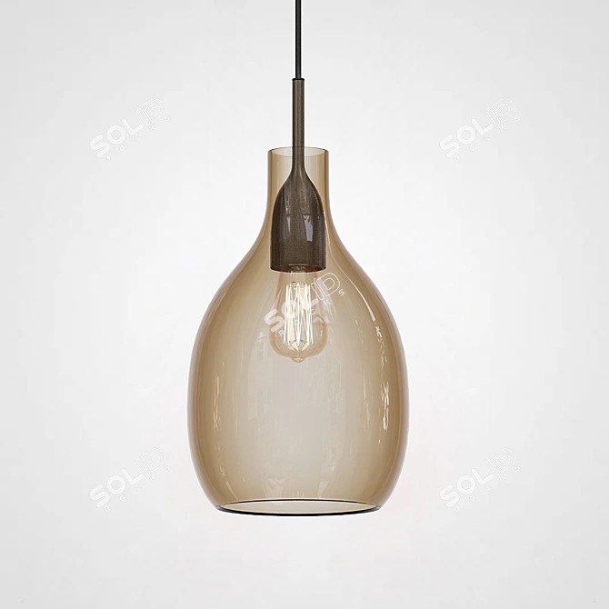 Industrial Style Pendant Light: LOVISA 3D model image 3