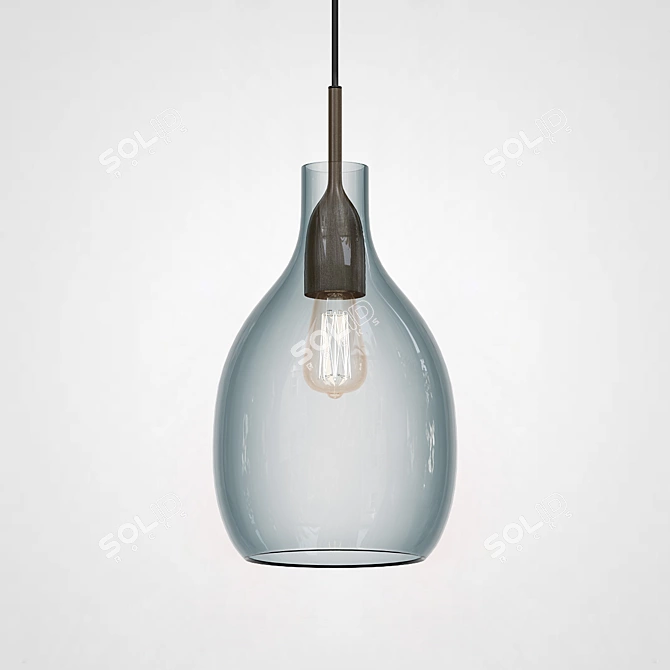 Industrial Style Pendant Light: LOVISA 3D model image 4