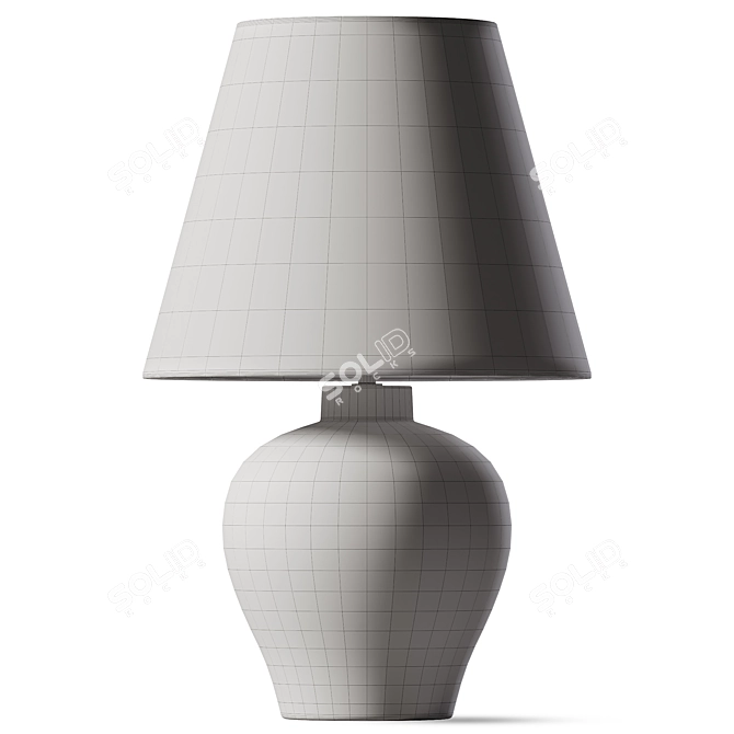 Ceramic Desk Lamp: Elegant Illumination 3D model image 2