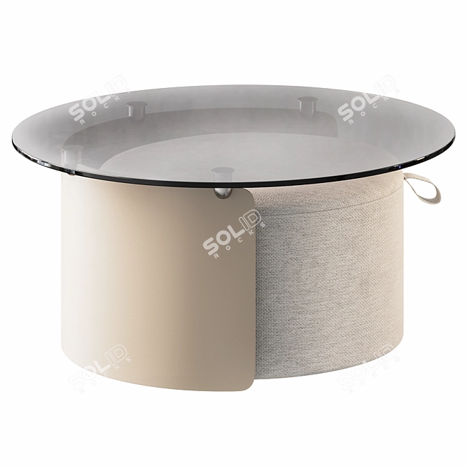 Dogli Coffee Table and Pouf 3D model image 1