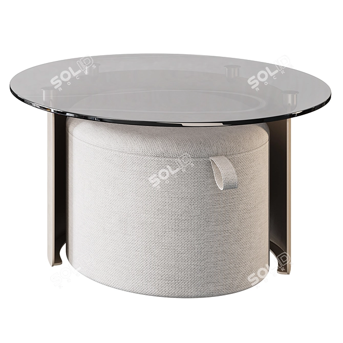 Dogli Coffee Table and Pouf 3D model image 4