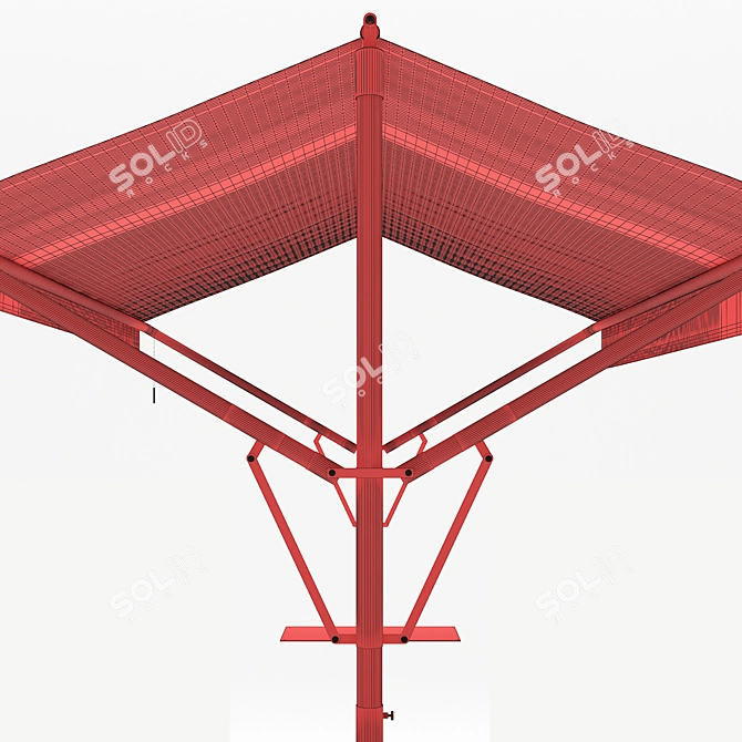 Outdoor Sunshade Cabana Non-Table 3D model image 3