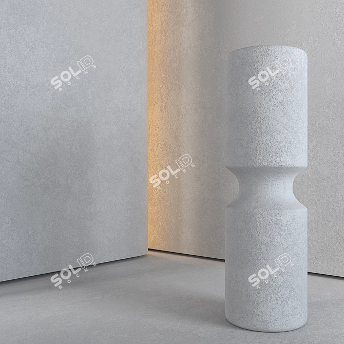 Seamless Stucco Texture 4K 3D model image 3