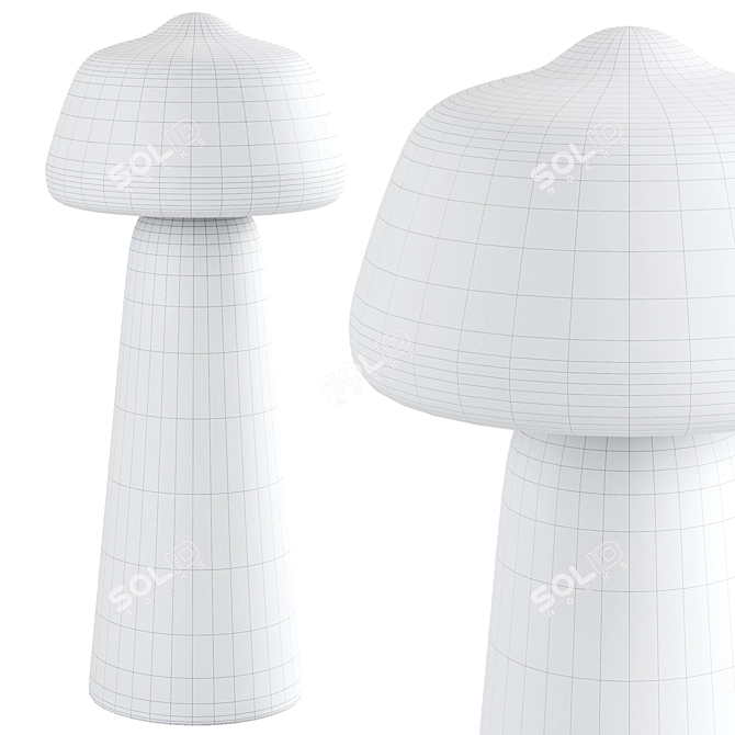 Sleek Trey Table Lamp 3D model image 3