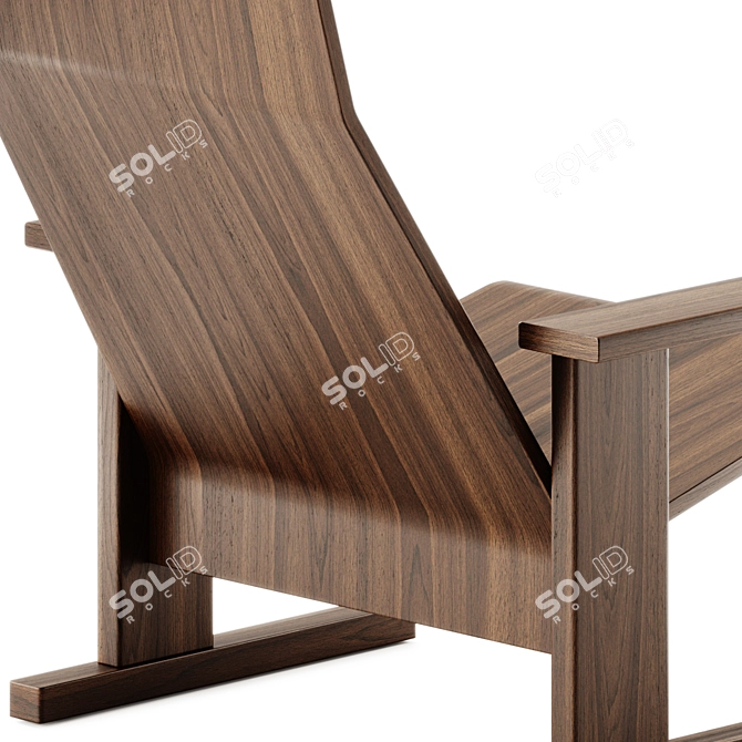 Modern Design Lounge Chair 3D 3D model image 4