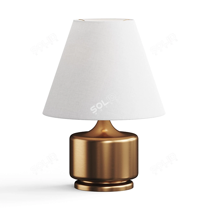 Modern Teemo Bronze Table Lamp 3D model image 1