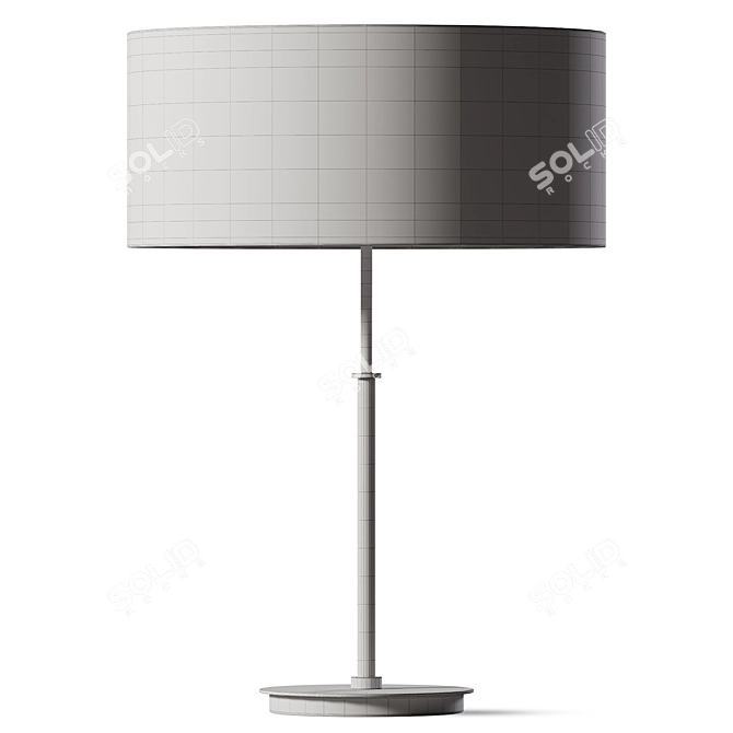 Elegant Twist Gold Table Lamp 3D model image 2