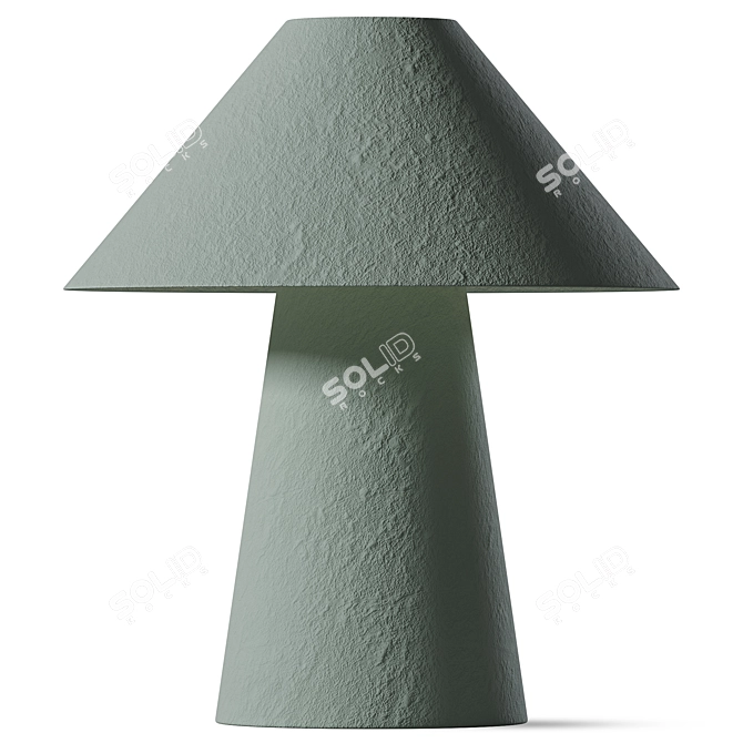 Eco-Friendly Handcrafted Desk Lamp 3D model image 1