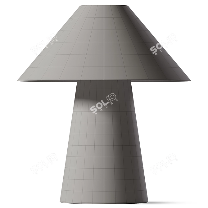 Eco-Friendly Handcrafted Desk Lamp 3D model image 4