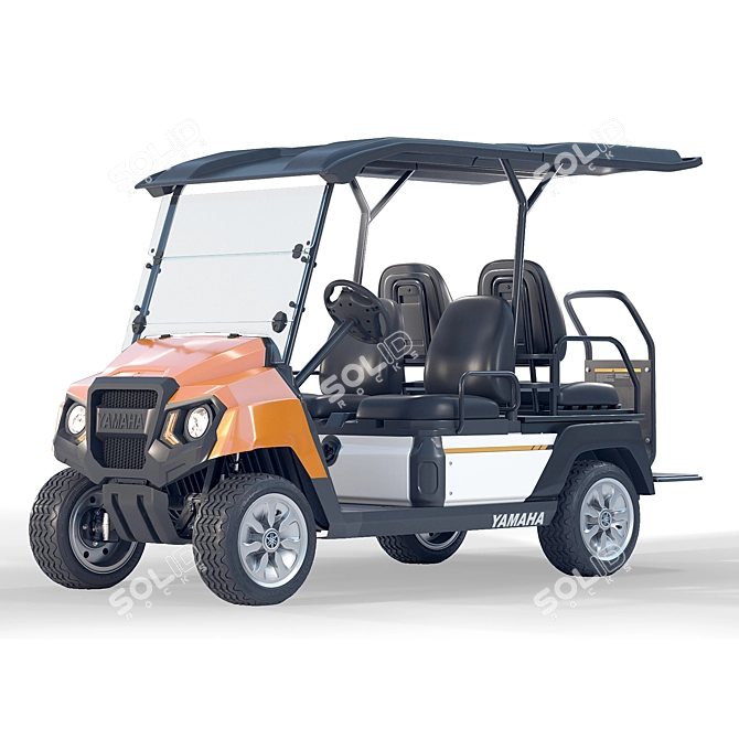 Yamaha UMAX 2X2 Golf Cart 3D model image 1