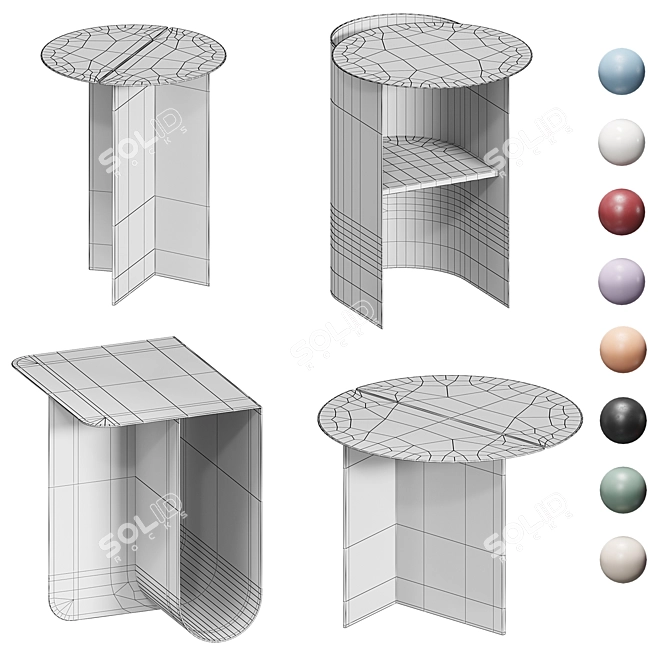 Stylish Journal Tables by Divan.ru 3D model image 5