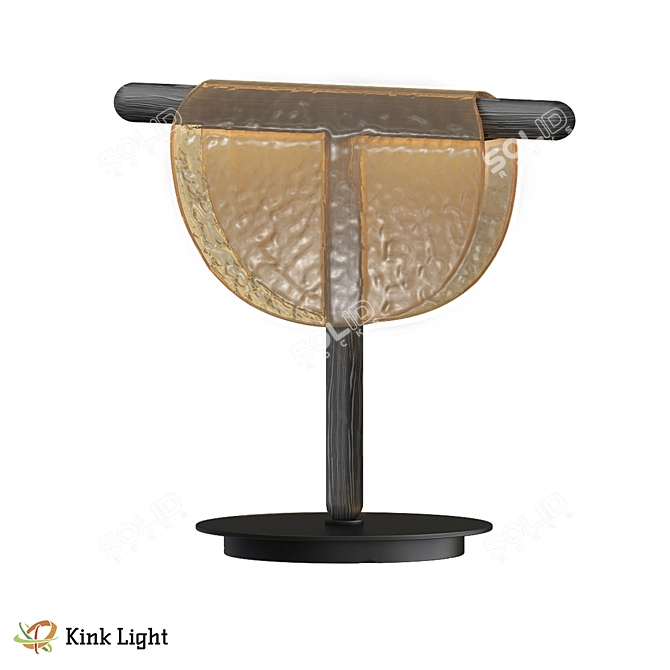Terrо Black Table Lamp Amber 3D model image 1