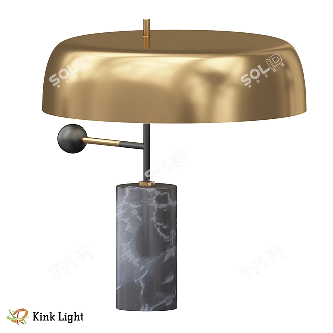 Keila Black Table Lamp 07704-T 3D model image 1