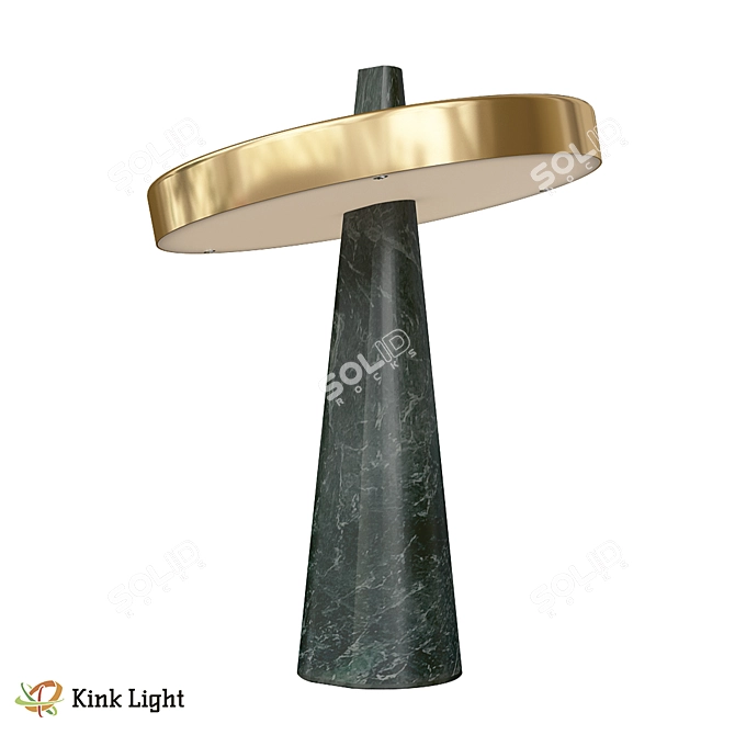 Dani Black Table Lamp LED 3D model image 1