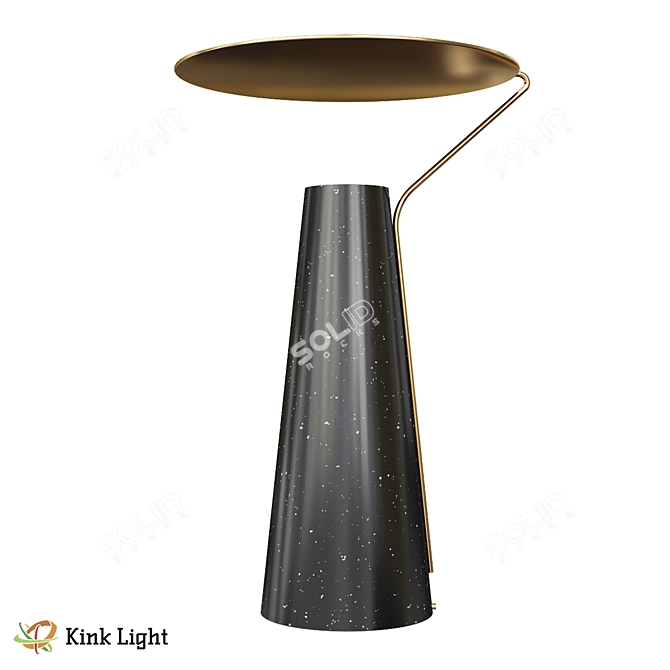 Telano Black Table Lamp 3D model image 1