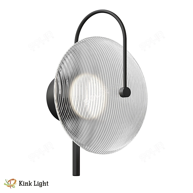 Melissa Black Wall Sconce, Loft Style 3D model image 1