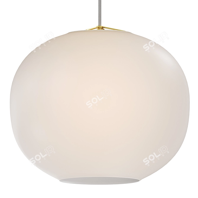 Adjustable Pendant Light with Cord Spline 3D model image 1