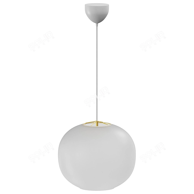 Adjustable Pendant Light with Cord Spline 3D model image 2
