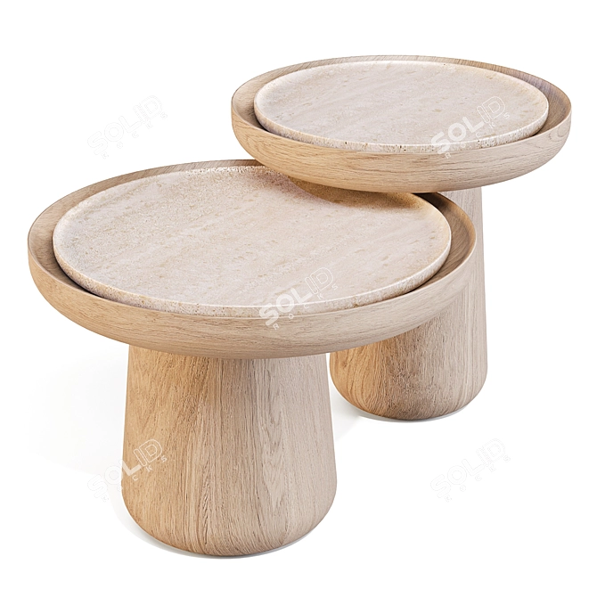 Italian Elegance: Bold Coffee Tables 3D model image 3