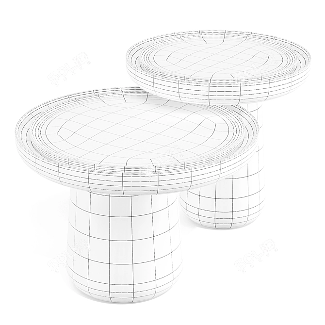 Italian Elegance: Bold Coffee Tables 3D model image 7