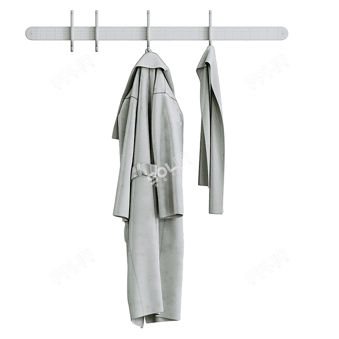 Bolia Coat Hanger with Hooks 3D model image 4