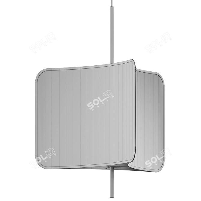 Sleek Industrial Tinto Pendant Light 3D model image 3