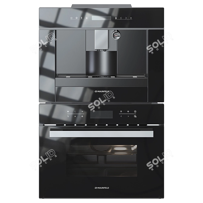 Maunfeld Built-In Oven & Coffee Maker 3D model image 1