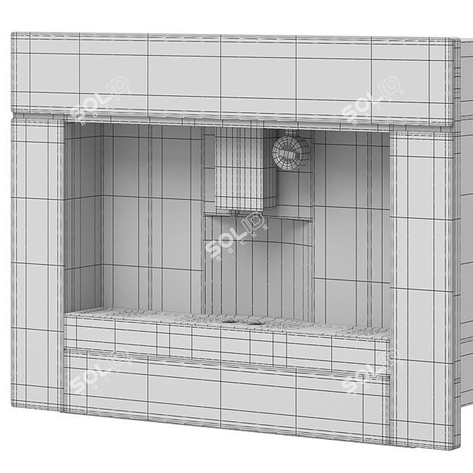 Maunfeld Built-In Oven & Coffee Maker 3D model image 3