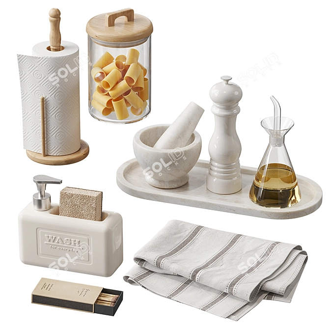 Kitchen Decor Set NG3, Zara Home 3D model image 1