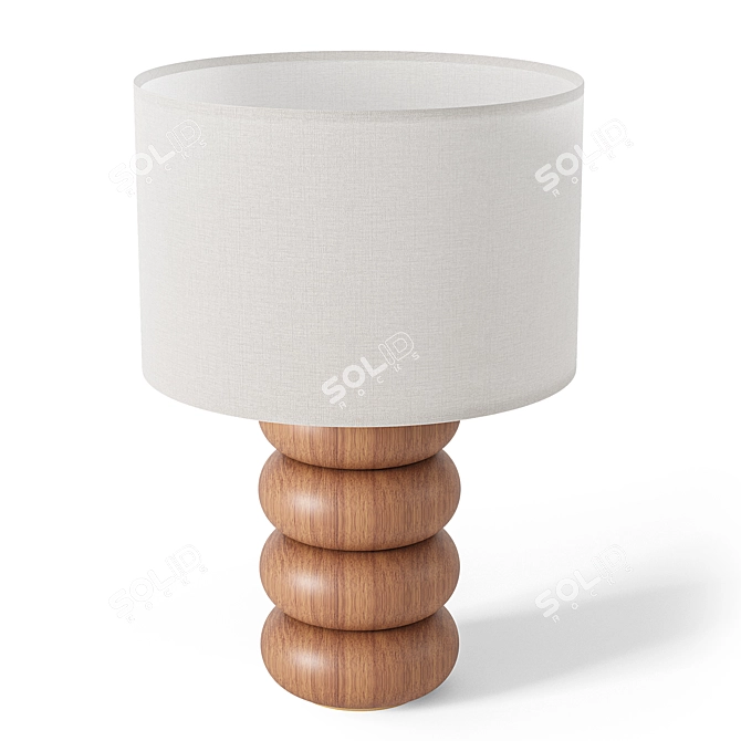 Contemporary Linus Table Lamp 3D model image 2