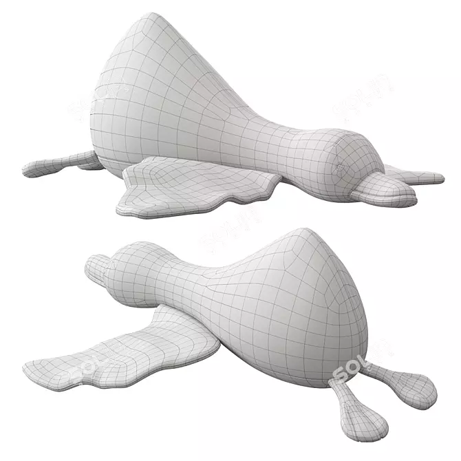 Soft Goose Toy by HM 3D model image 4