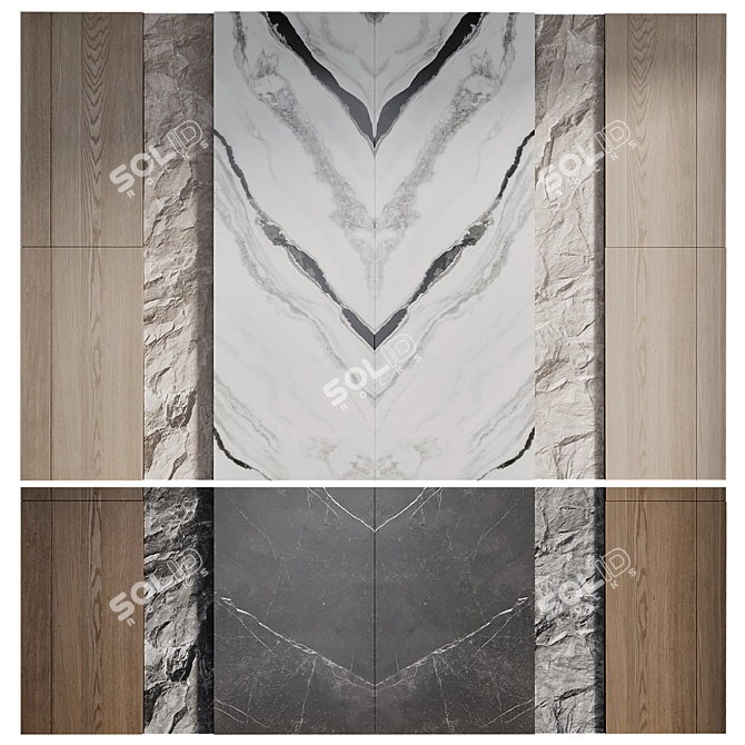 Corona 9 Wall Panel Design 3D model image 2